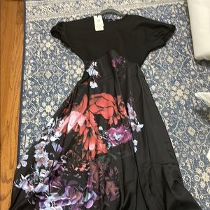 Ted Baker Floral Black Dress